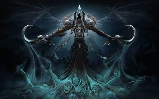 Обои на рабочий стол Жнец душ / Reaper Of Souls, арт к игре Diablo 3 от OliverHarbour