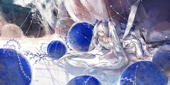 Обои на рабочий стол Vocaloid Hatsune Miku / Вокалоид Хатсуне Мику, art by susu