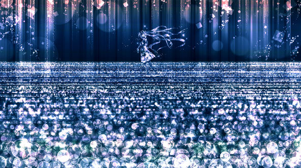 Обои на рабочий стол Vocaloid Hatsune Miku / Вокалоид Хатсуне Мику, art by konomi