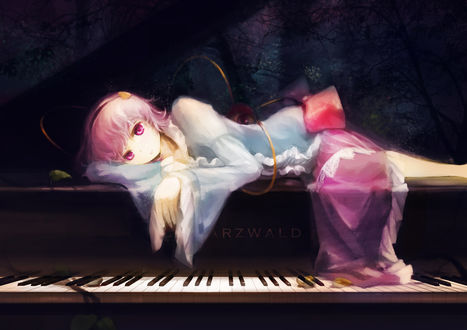Обои на рабочий стол Komeiji Satori / Сатори Комейдзи из игры Touhou Project / Проект Восток, art by jq (artist)