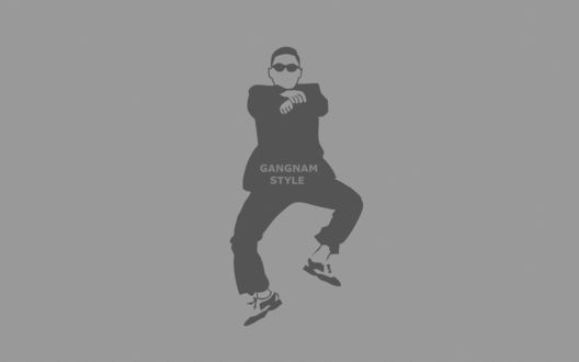 Обои на рабочий стол Певец Псай / PSY, танцующий свой знаменитый танец, исполненный совместно с песней Gangnam Style