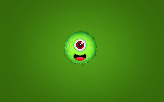 Обои на рабочий стол Майк из мультика Корпорация монстров / Monsters, Inc