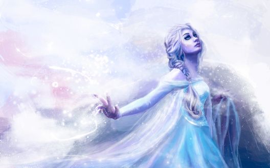 Обои на рабочий стол Эльза / Elsa из мультика Холодное сердце / Frozen