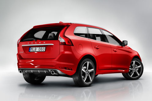 Обои на рабочий стол Красное авто Вольво / Volvo XC60