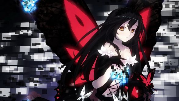 Обои на рабочий стол Черноснежка / Kuroyukihime из аниме Ускоренный мир / Accel World