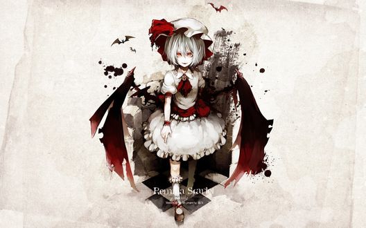 Обои на рабочий стол Ремилия Скарлет / Remilia Scarlet из игры Touhou Project / Проект «Восток»