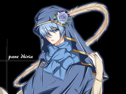 Обои на рабочий стол Vocaloid Kaito Shion / Вокалоид Кайто Шион, art by Mibu (Pane dhiria)