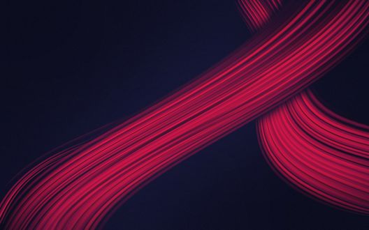 Обои на рабочий стол Красные линии на темном фоне