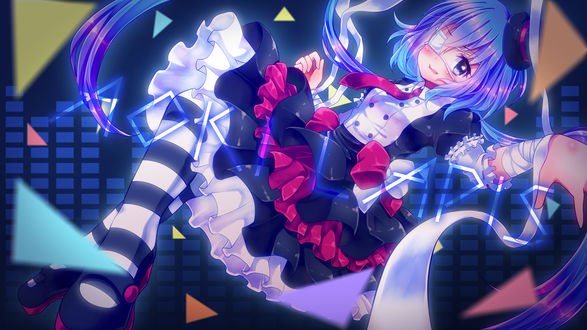 Обои на рабочий стол Vocaloid Aoki Lapis / Вокалоид Аоки Лапис, art by Urara (Sumairuclover)