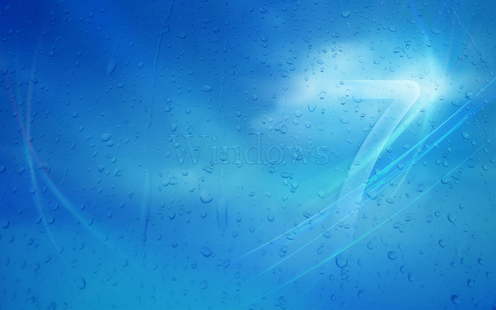 Обои для рабочего стола Обои с надписью Windows 7