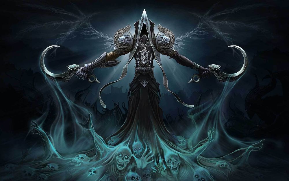 Обои для рабочего стола Жнец душ / Reaper Of Souls, арт к игре Diablo 3 от OliverHarbour