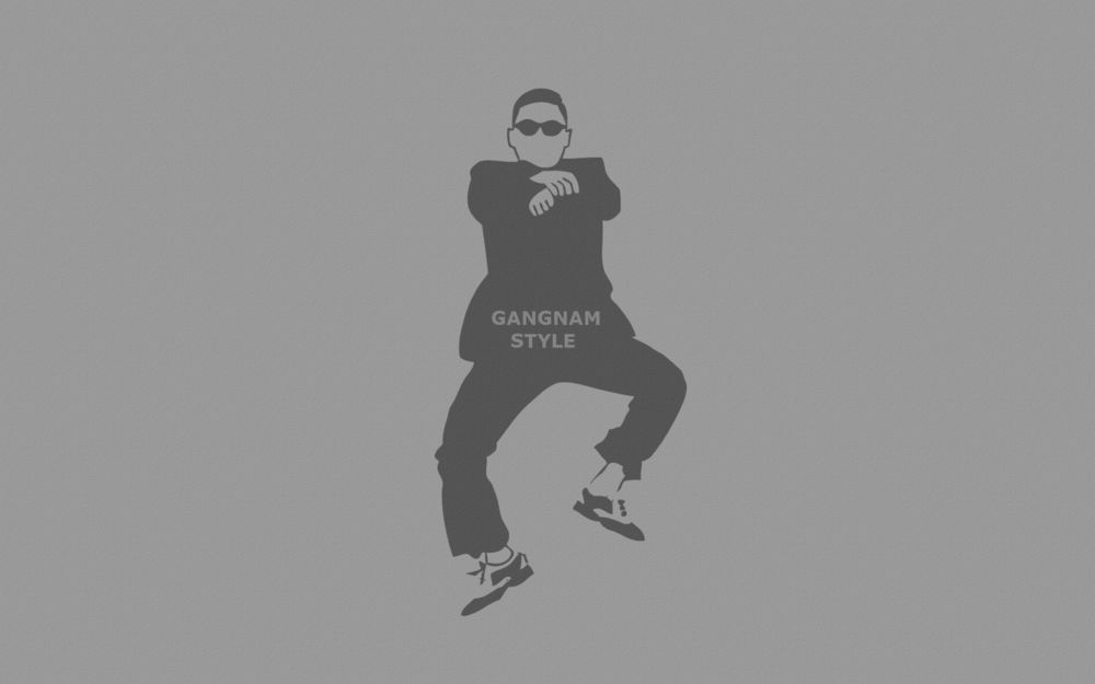 Обои для рабочего стола Певец Псай / PSY, танцующий свой знаменитый танец, исполненный совместно с песней Gangnam Style