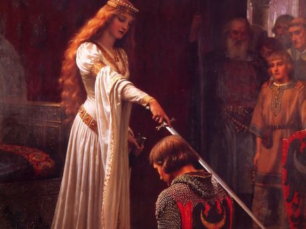 Обои на рабочий стол Картина английского художника Эдмунда Блэр Лейтона / Edmund Blair Leighton