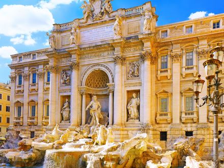 Обои на рабочий стол Старинный дворец, Рим, Италия / Rome, Italy