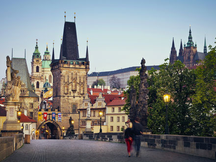 Обои на рабочий стол Карлов мост, Прага, Чехия / Charles Bridge, Prague, Czech Republic