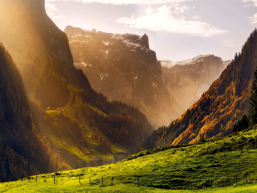 Обои для рабочего стола Альпы, Швейцария / Alps, Switzerland