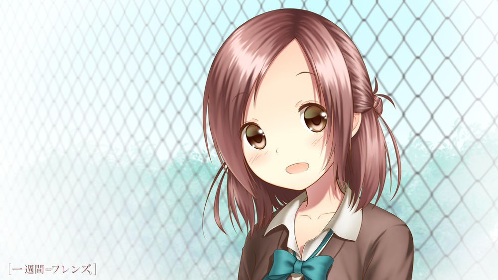 Обои для рабочего стола Fujimiya Kaori / Фуджимия Каори из аниме Isshuukan Friends / One week friends / Друзья на неделю, art by Sarekoube