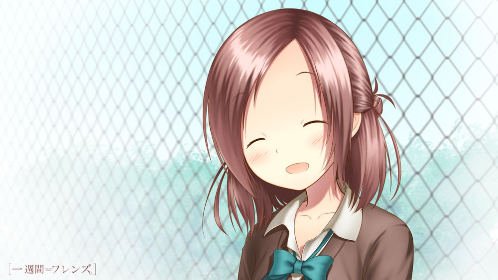 Обои для рабочего стола Fujimiya Kaori / Фуджимия Каори из аниме Isshuukan Friends / One week friends / Друзья на неделю, art by Sarekoube