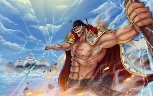 Обои на рабочий стол Edward Newgate / Эдвард Ньюгейт из аниме One Piece / Ван Пис, Большой Куш