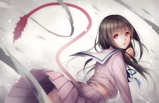 Обои на рабочий стол Hiyori Iki / Хиери Ики из аниме Noragami / Падший бог