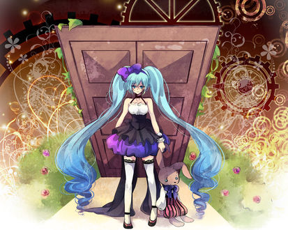 Обои на рабочий стол Vocaloid Hatsune Miku / Вокалоид Хатсуне Мику
