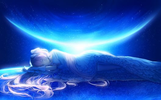 Обои на рабочий стол Мадока Канамэ / Madoka Kaname из аниме Девочка-волшебница Мадока / Mahou Shoujo Madoka Magika