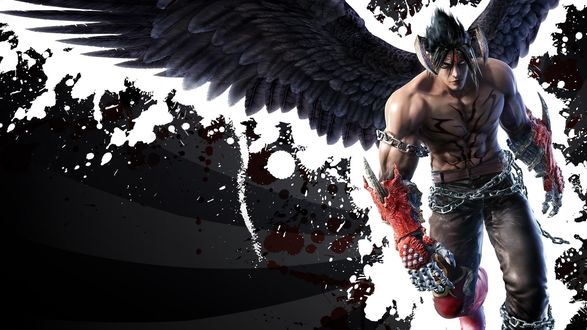 Обои на рабочий стол Devil Jin (Jin Kazama) персонаж из игры Tekken 6