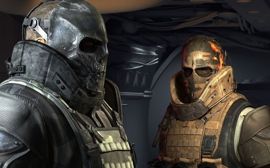 Обои на рабочий стол Tyson Rios / Тайсон Риос и Elliot Salem / Эллиот Салем, персонажи из игры Army of Two (рус. Армия из двоих)