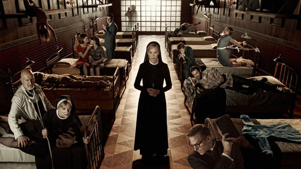 Обои на рабочий стол Герои сериала American Horror Story / Американская история ужасов сезон Asylum / Лечебница