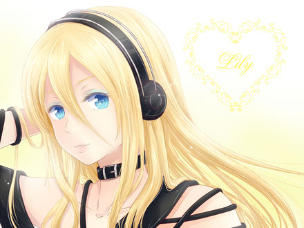 Обои на рабочий стол Vocaloid Lily / Вокалоид Лили, art by Zashiki Usagi