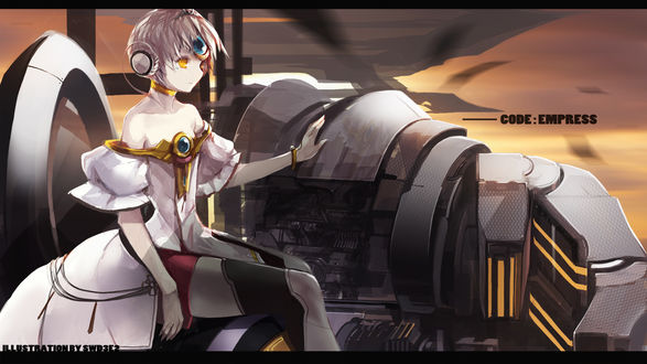 Обои на рабочий стол Ева / Eve из аниме Эльсворд: Леди Эль / Elsword: El Lady (Code: Empress / Код: Императрица), art by Swd3e2