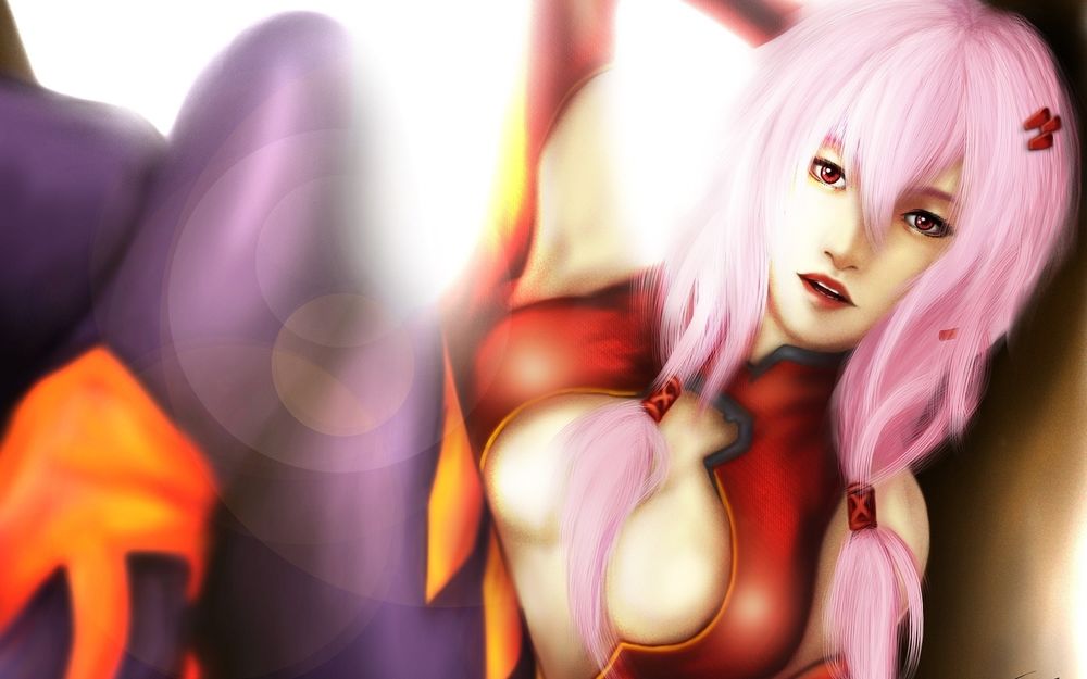 Обои для рабочего стола Inori Yuzuriha / Инори Юдзуриха из аниме Guilty Crown / Корона грешника