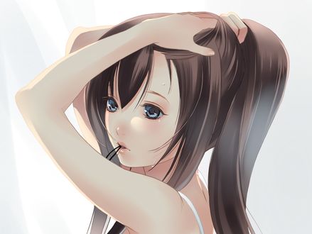 Обои на рабочий стол Fuuchouin Kazuki / Футеон Казуки из аниме Getbackers / Агенство по возврату утраченного, art by Papillon10