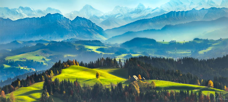 Обои на рабочий стол Природа Швейцарии / Switzerland, фотограф Robin Halioua