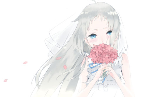 Обои на рабочий стол Мейко Хонма / Meiko Honma из аниме Невиданный цветок / Ano Hi Mita Hana no Namae o Bokutachi wa Mada Shiranai