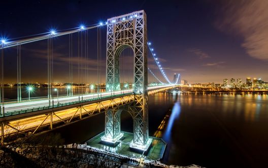 Обои на рабочий стол Бруклинский мост в Нью-Йорке / Brooklyn Bridge New York City