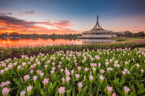 Обои на рабочий стол Парк Suan Luang Rama в Bangkok / Бангкоке