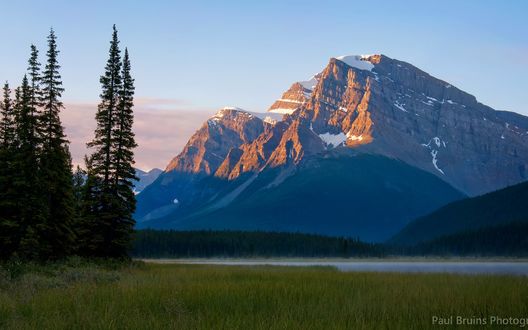 Обои на рабочий стол Вид на горы, Национальный парк Банф, Канада / Banff National Park, Canada, фотограф Paul Bruins
