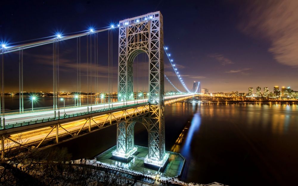 Обои для рабочего стола Бруклинский мост в Нью-Йорке / Brooklyn Bridge New York City