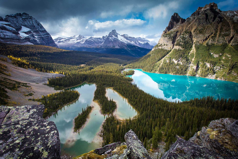 Обои для рабочего стола Lake OHara / Озеро ОХара и Saint Mary Lake / Озеро Сент-Мэри