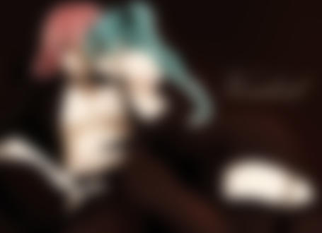 Обои для рабочего стола Vocaloid Hatsune Miku / Вокалоид Хатцуне Мику и Vocaloid Megurine Luka / Вокалоид Мегурине Лука, art by Kyouya (Mukuro238)