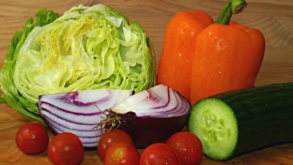 Обои на рабочий стол Свежие овощи, обои для рабочего стола, скачать