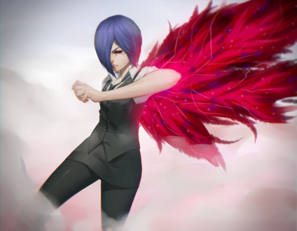 Обои на рабочий стол Touka Kirishima / Тока Кирисима из аниме Tokyo Ghoul / Токийский Гуль