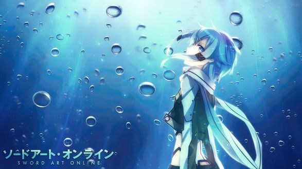 Обои на рабочий стол Asada Shino / Sinon (GGO)/Асада Шино / Синон из аниме Sword Art Online / Мастера Меча Онлайн
