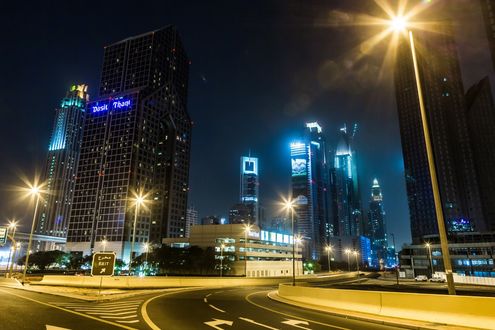 Обои на рабочий стол Ночной город, Китай / China