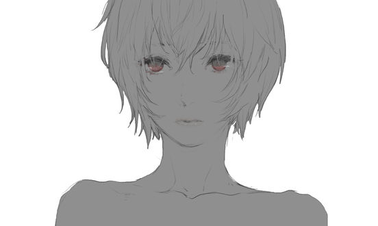 Обои на рабочий стол Рей Аянами / Ayanami Rei из аниме Евангелион / Evangelion