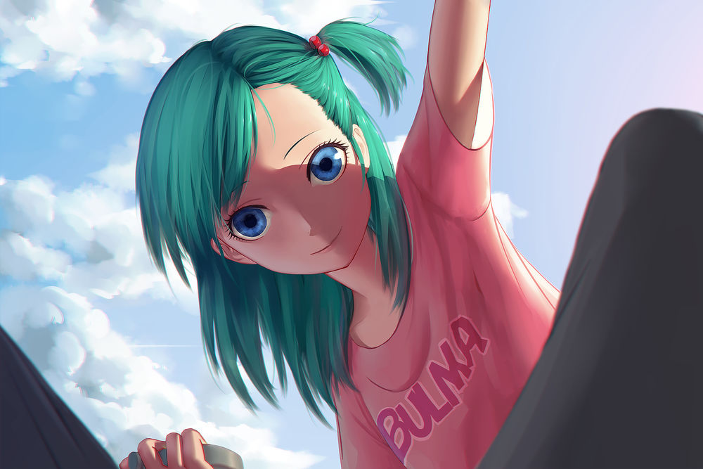 Обои для рабочего стола Bulma Briefs / Булма Бриэфс из аниме Dragon Ball / Жемчуг дракона