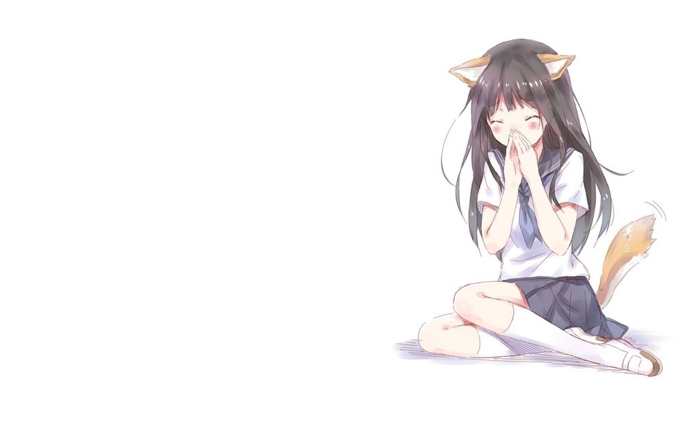 Обои для рабочего стола Chitanda Eru / Читанда Эру из аниме Hyouka: You cant escape / Хоука: тебе не уйти