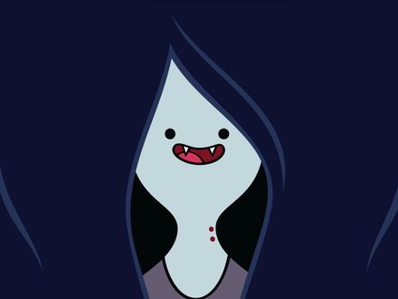 Обои на рабочий стол Марселин, Королева Вампиров / Marceline the Vampire Queen из мультсериала Adventure Time / Время Приключений