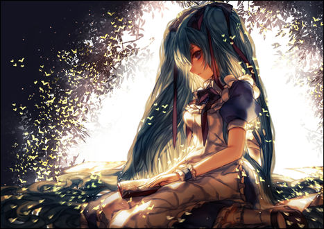 Обои на рабочий стол Vocaloid Hatsune Miku / Вокалоид Хатсуне Мику